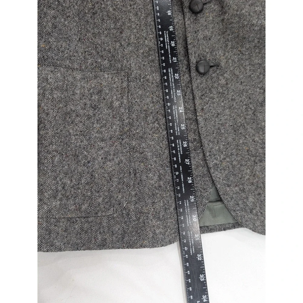 Stafford Blazer Sport Coat Suit Jacket Heavy Thick Wool‎ Gray Confetti 44R 46